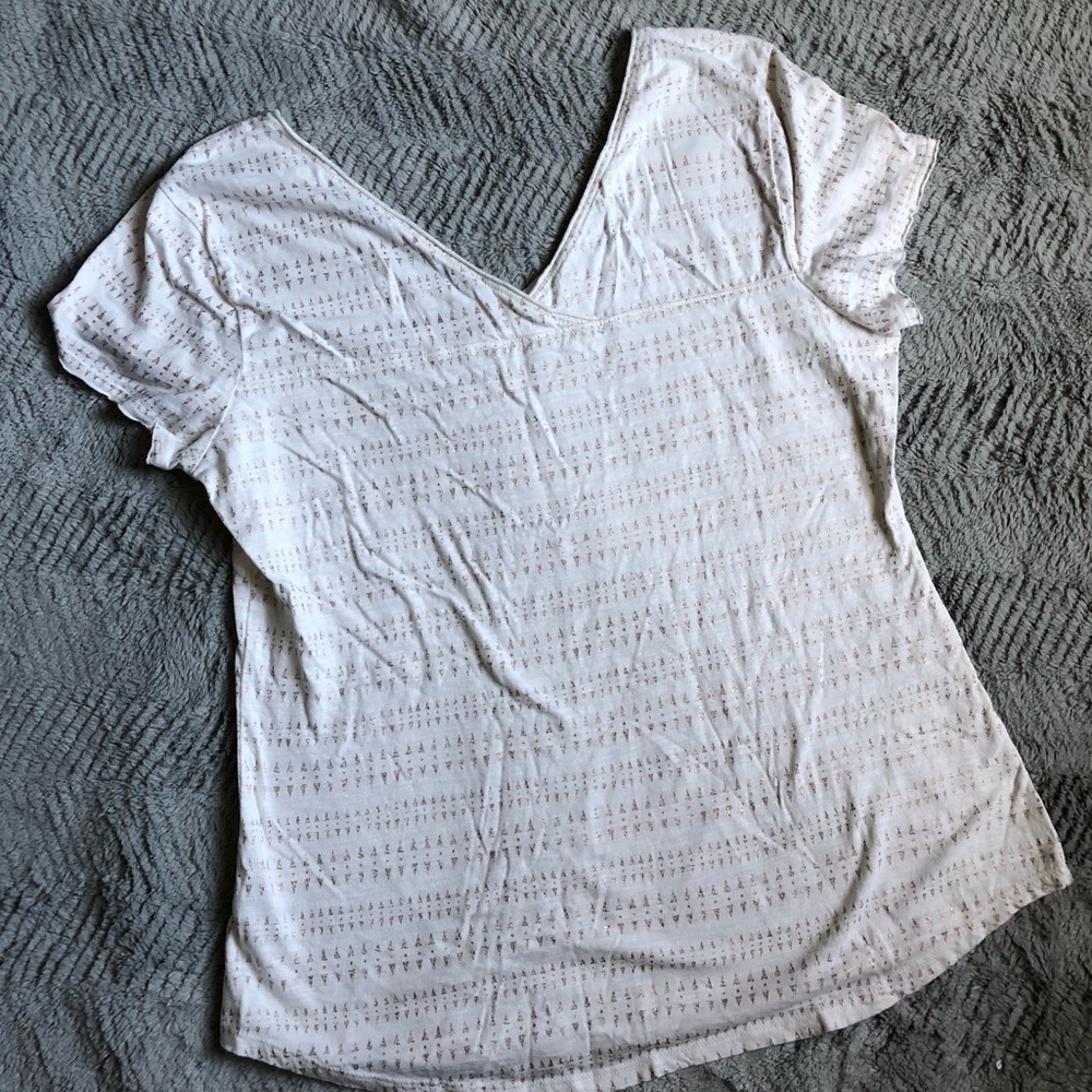 Maurices Gold and Cream Blouse - Picture 3 of 4